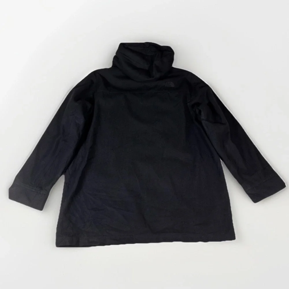 North Face Mens Wool Hooded Parka‎ Jacket Large Dark Charcoal Gray Warm Winter